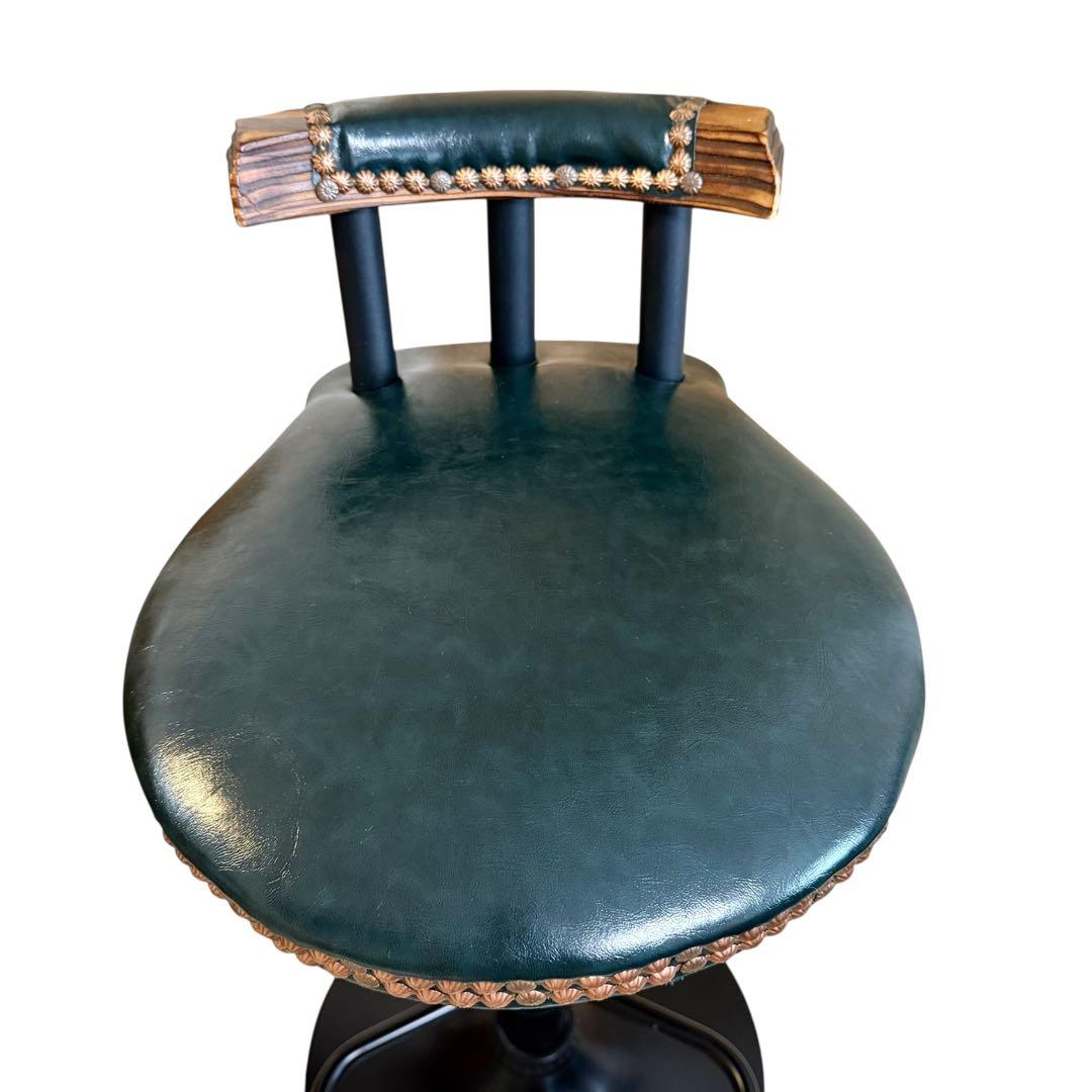 【ヴィンテージ】回転式 バーチェア 2脚セット 昇降式 カウンターチェア レトロ