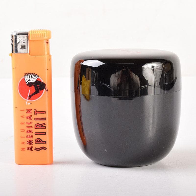 加賀蒔絵師 志田伯峰作 中棗 福寿 堀内宗完(兼中斎)花押 共布共箱