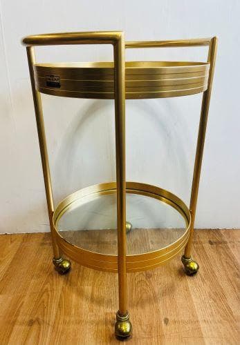 J【中古】ニチエス【アルミンチェア】キッチンサービングカート 2段式 ワゴン