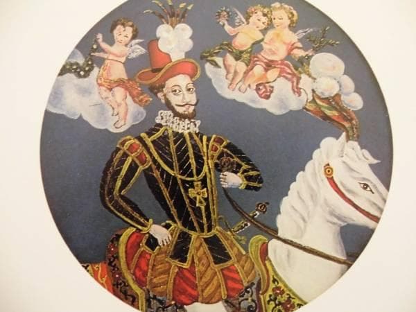 川上　澄生、騎士と天使、希少な額装用画集より、美品、新品額装付