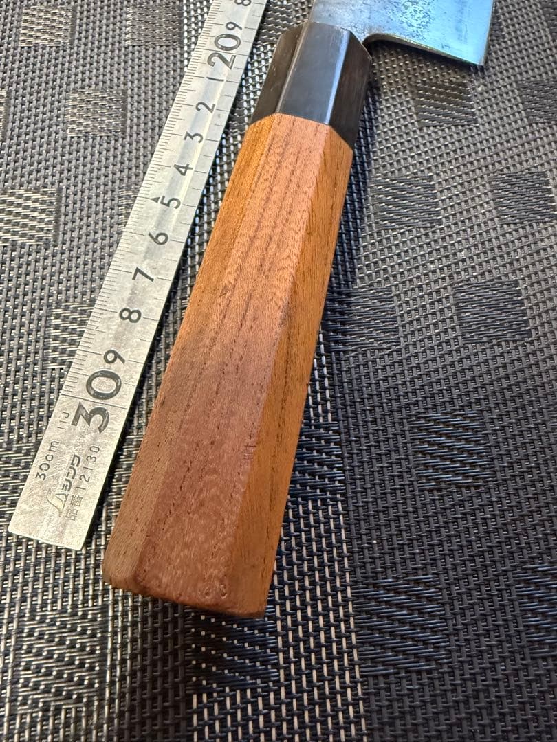 (研ぎ済み)團十郎　菜切包丁　薄刃　刃渡り17cm 和包丁（青紙　木屋）レア