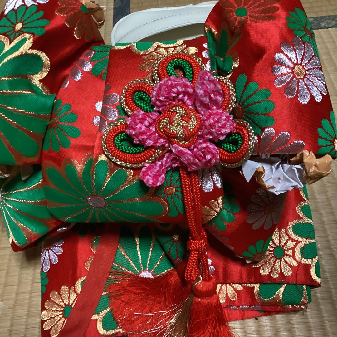 七五三小柄七歳フルセット　帯幅14、5センチ　草履21センチ