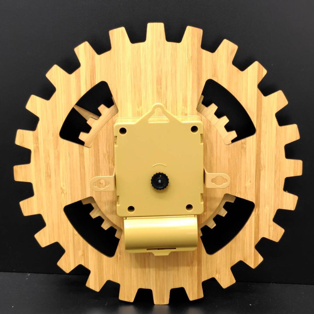 誠時 フラド HY-001 歯車 竹文字盤 壁掛け時計 未使用品 MH092