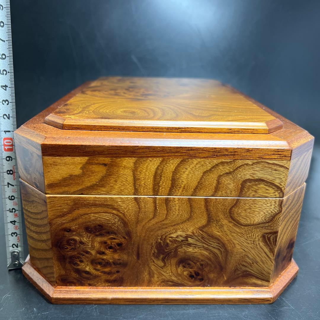 リュージュ　シリンダー式　36弁オルゴール　ジュエリーボックス　共箱　幅約30㎝