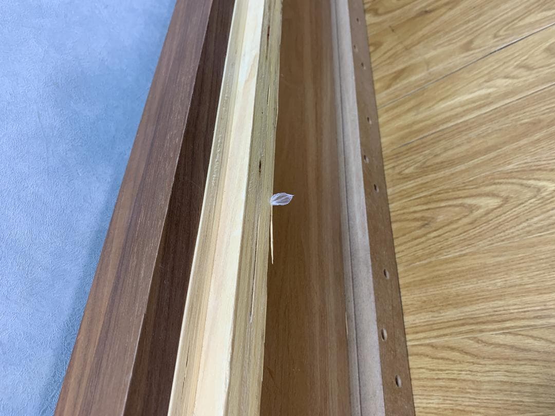 ☆943 無印 ウォールナット ベッドフレーム セミダブル 地域限定組立送料無料