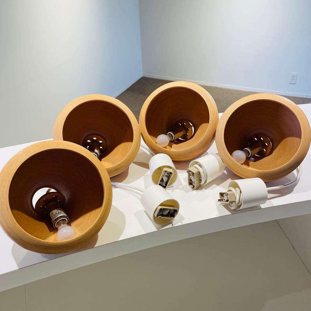 【美品】BUNACO ブナコ 木製ペンダントライト(1点)