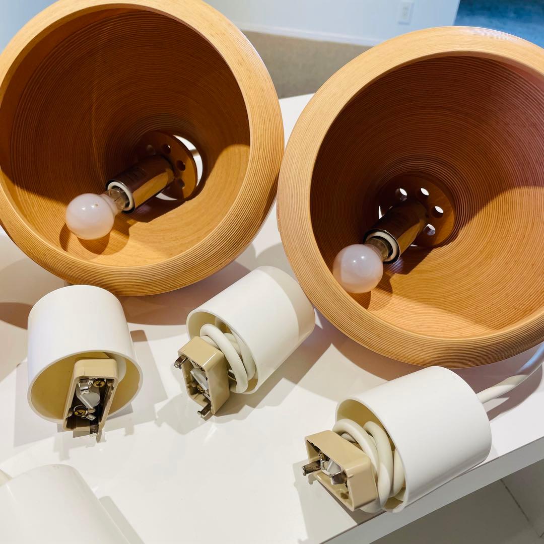 【美品】BUNACO ブナコ 木製ペンダントライト(1点)