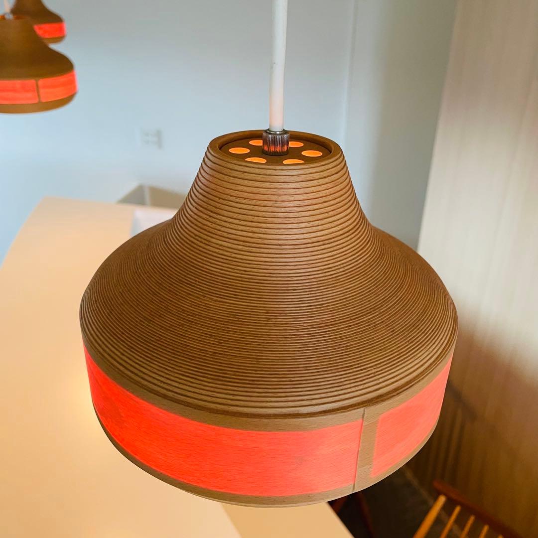 【美品】BUNACO ブナコ 木製ペンダントライト(1点)