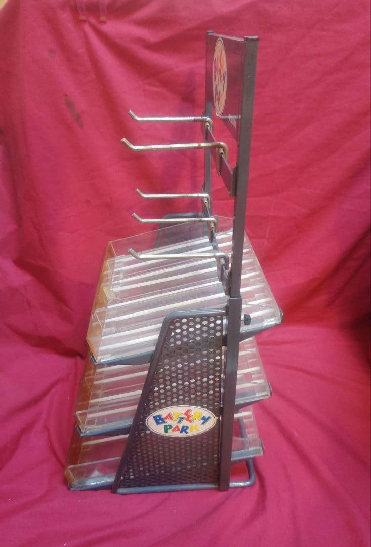 富士通乾電池陳列棚BATTERY PARK レア物！陳列棚【最終価格】