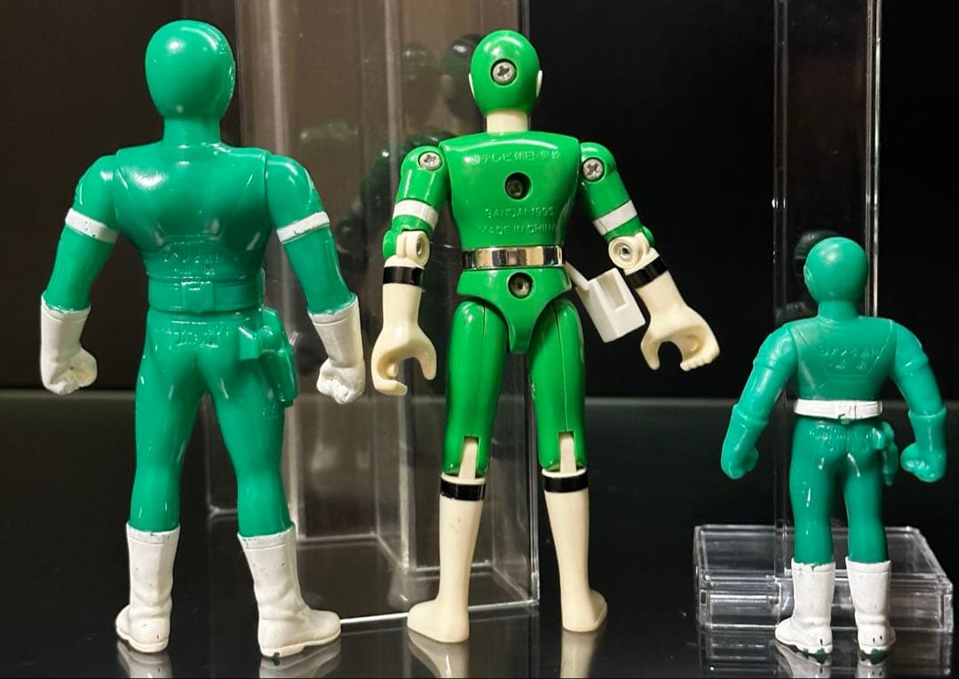激レア】激走戦隊カーレンジャー グリーンレーサー フィギュアセット