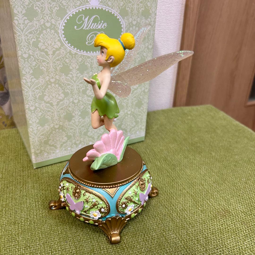 ティンカーベル オルゴール 花と蝶　ディズニーストア