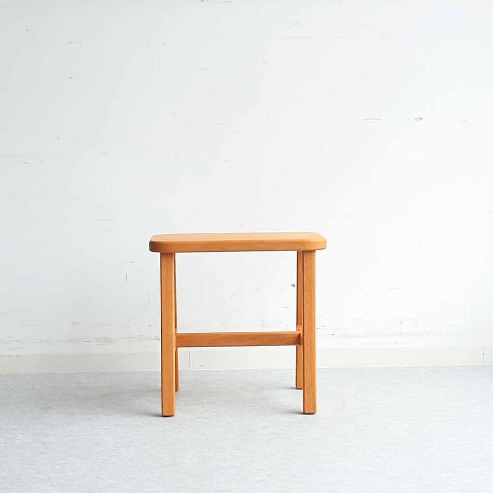 アッシュ無垢材 スツール サイドテーブルや花台としても ZR24449