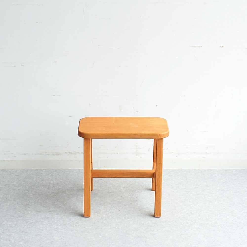 アッシュ無垢材 スツール サイドテーブルや花台としても ZR24449