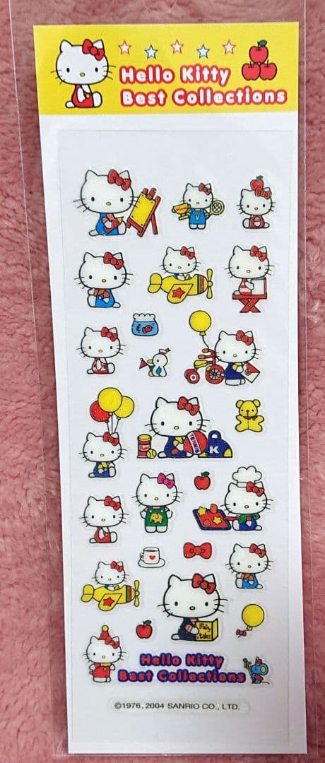 サンリオ レトロ ハローキティキラキラシール2004年製 - メルカリ