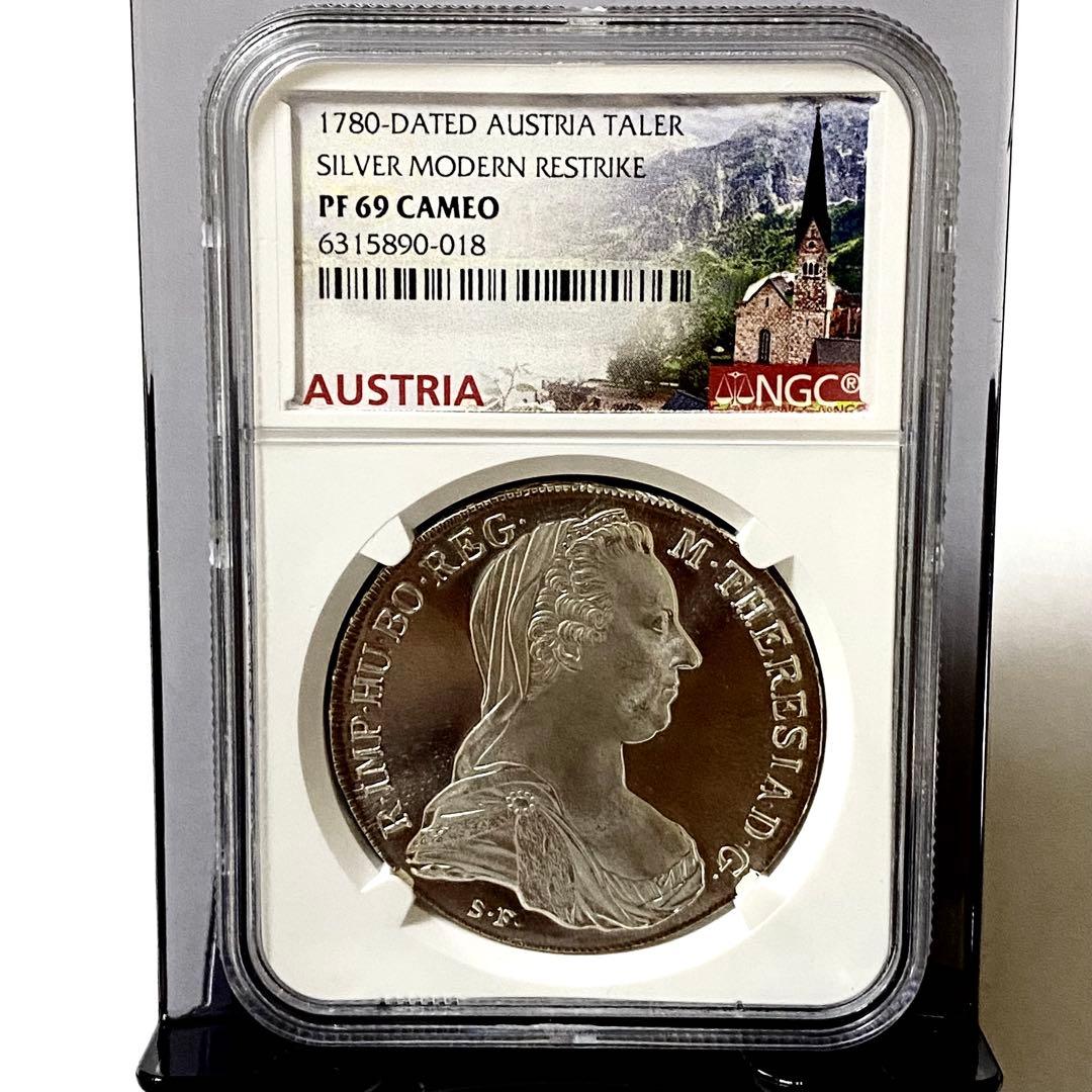 1780年 オーストリア 銀貨 NGC PF69 アンティーク モダン コイン