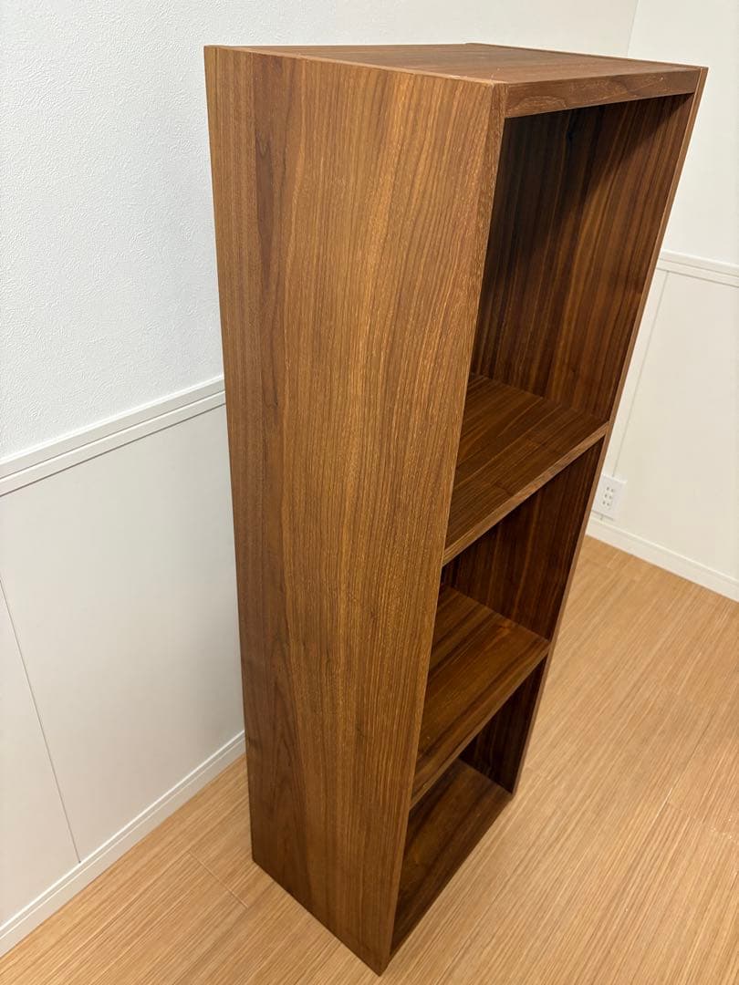 無印良品 スタッキングシェルフ・3段・ウォールナット材