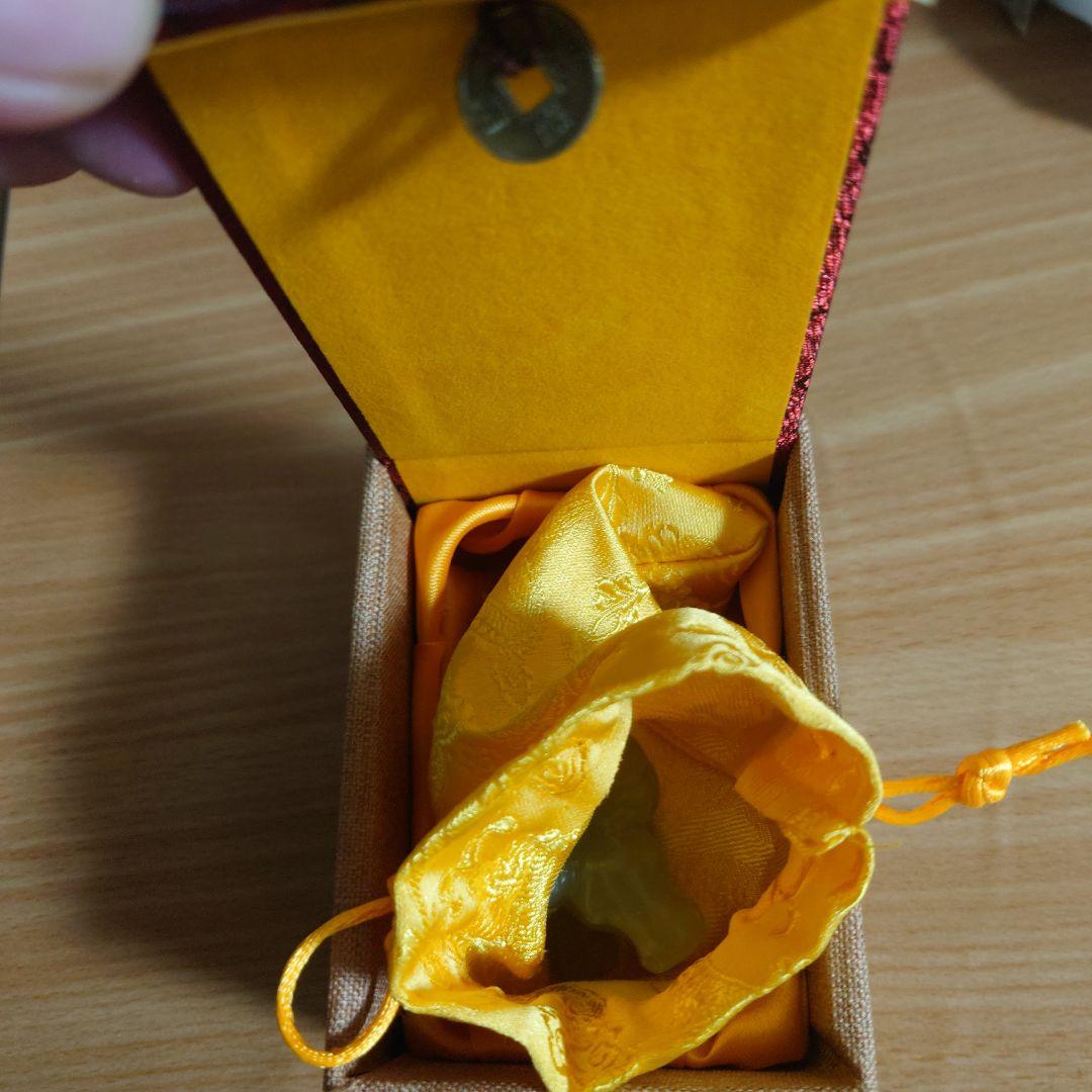 翡翠牛 置物 オリジナルボックス付き