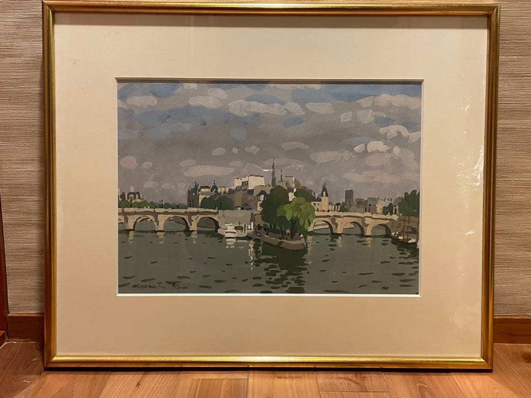 塚本実「シテ島とポンヌフ」F6S