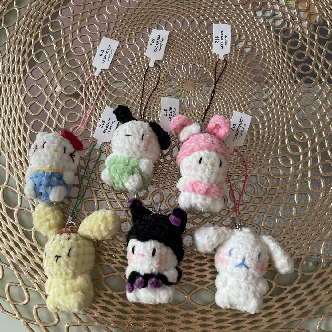 tinyサンリオ編みぐるみチャーム6点