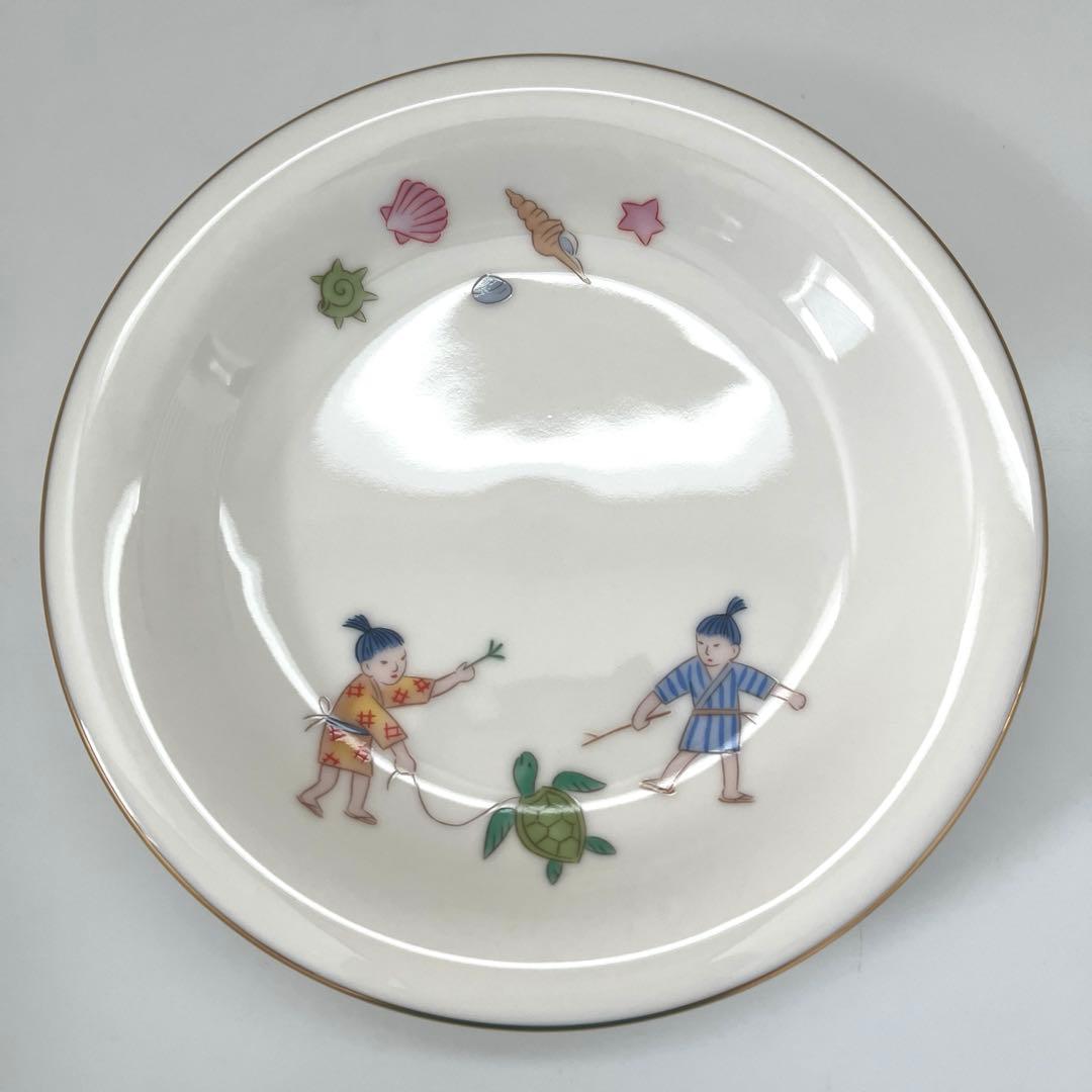 【未使用品】香蘭社 浦島太郎 銘々皿 有田焼
