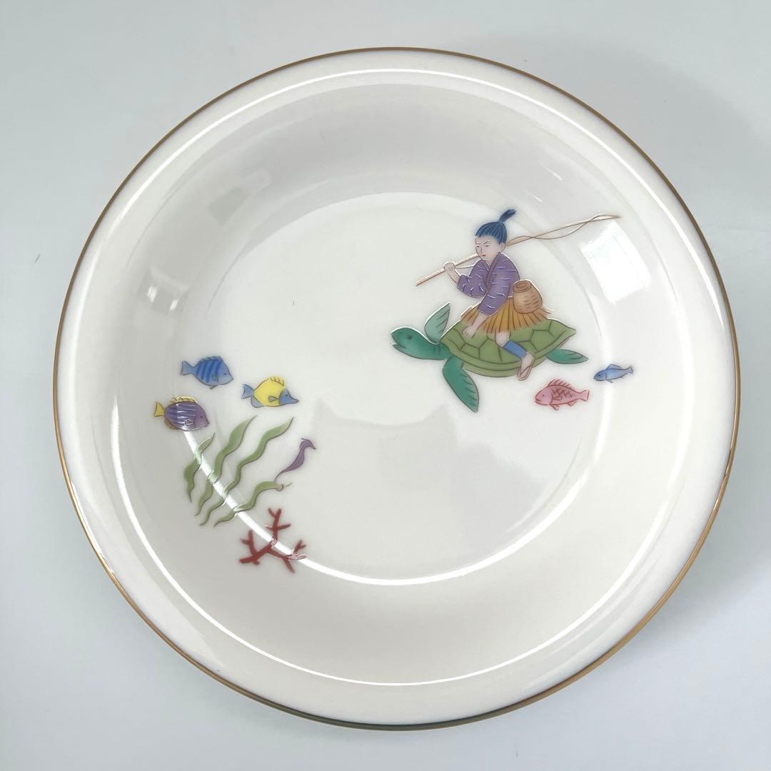 【未使用品】香蘭社 浦島太郎 銘々皿 有田焼