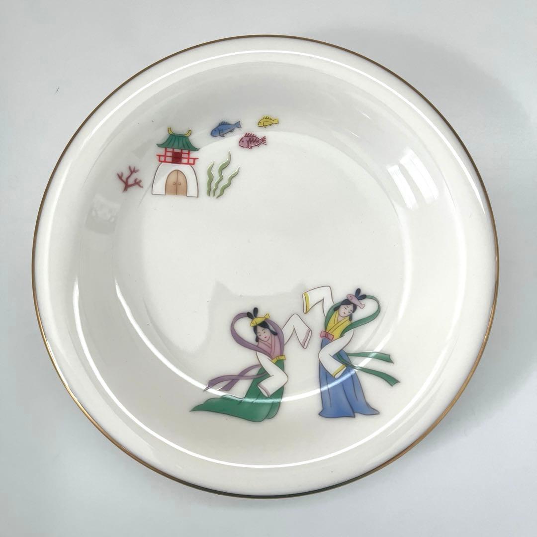 【未使用品】香蘭社 浦島太郎 銘々皿 有田焼