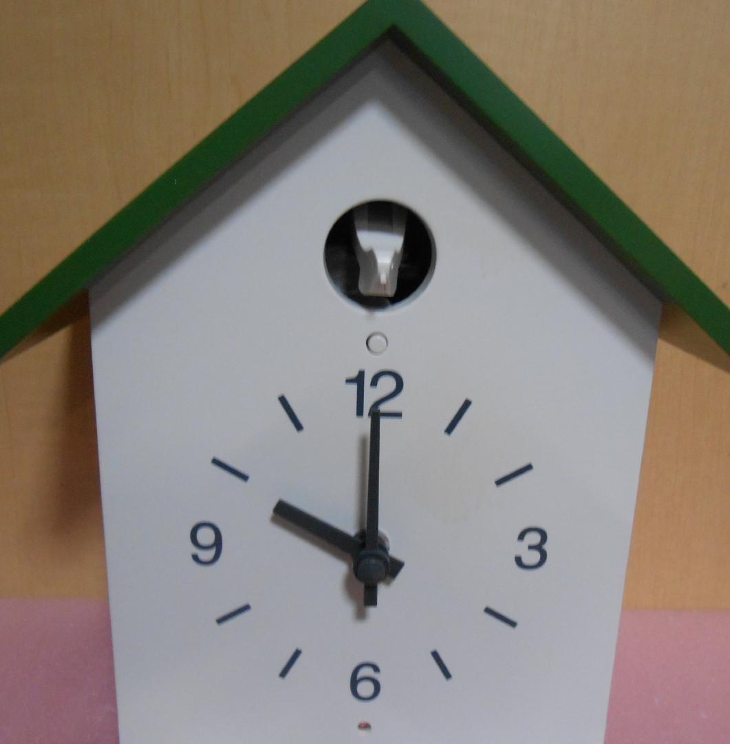 無印良品　鳩時計 大 限定色グリーンＧ－１０