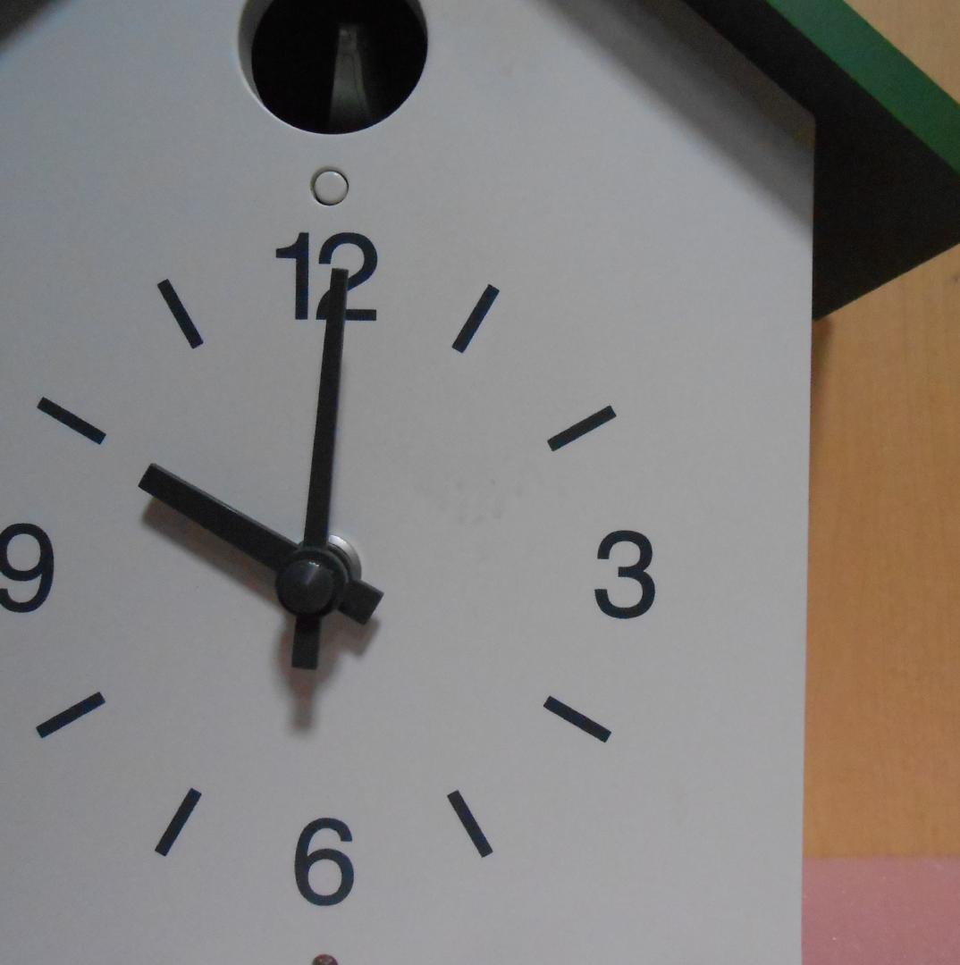 無印良品　鳩時計 大 限定色グリーンＧ－１０