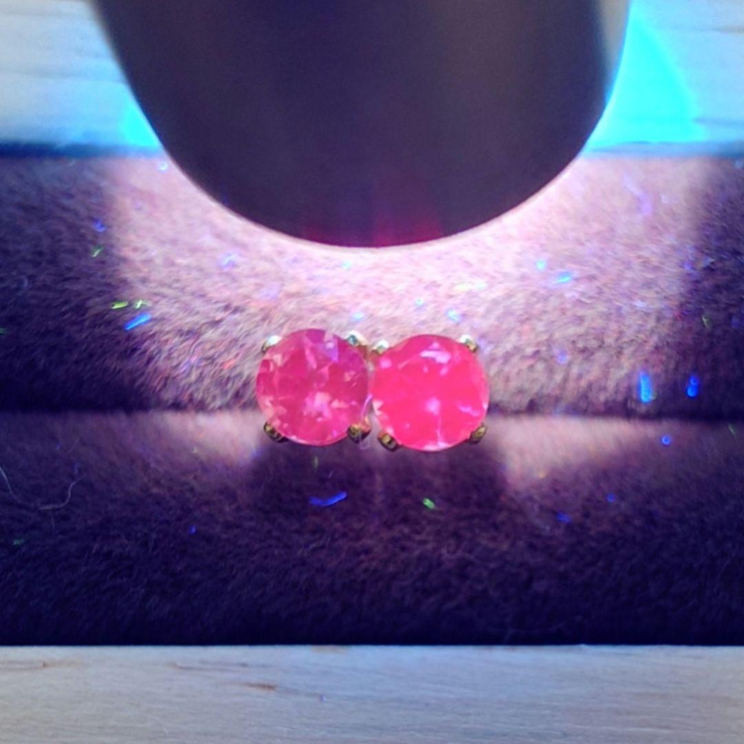 S✧天然石ドラゴンガーネット 3.0mm✧　ピアス　ステンレス