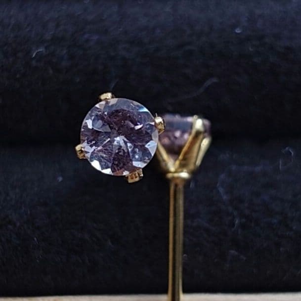 S✧天然石ドラゴンガーネット 3.0mm✧　ピアス　ステンレス