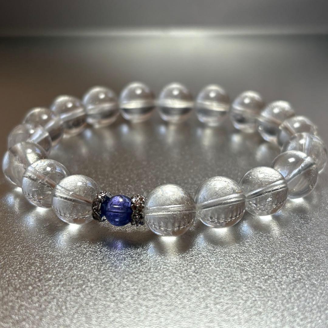 極上　レムリアンシード×タンザナイト　ブレスレット