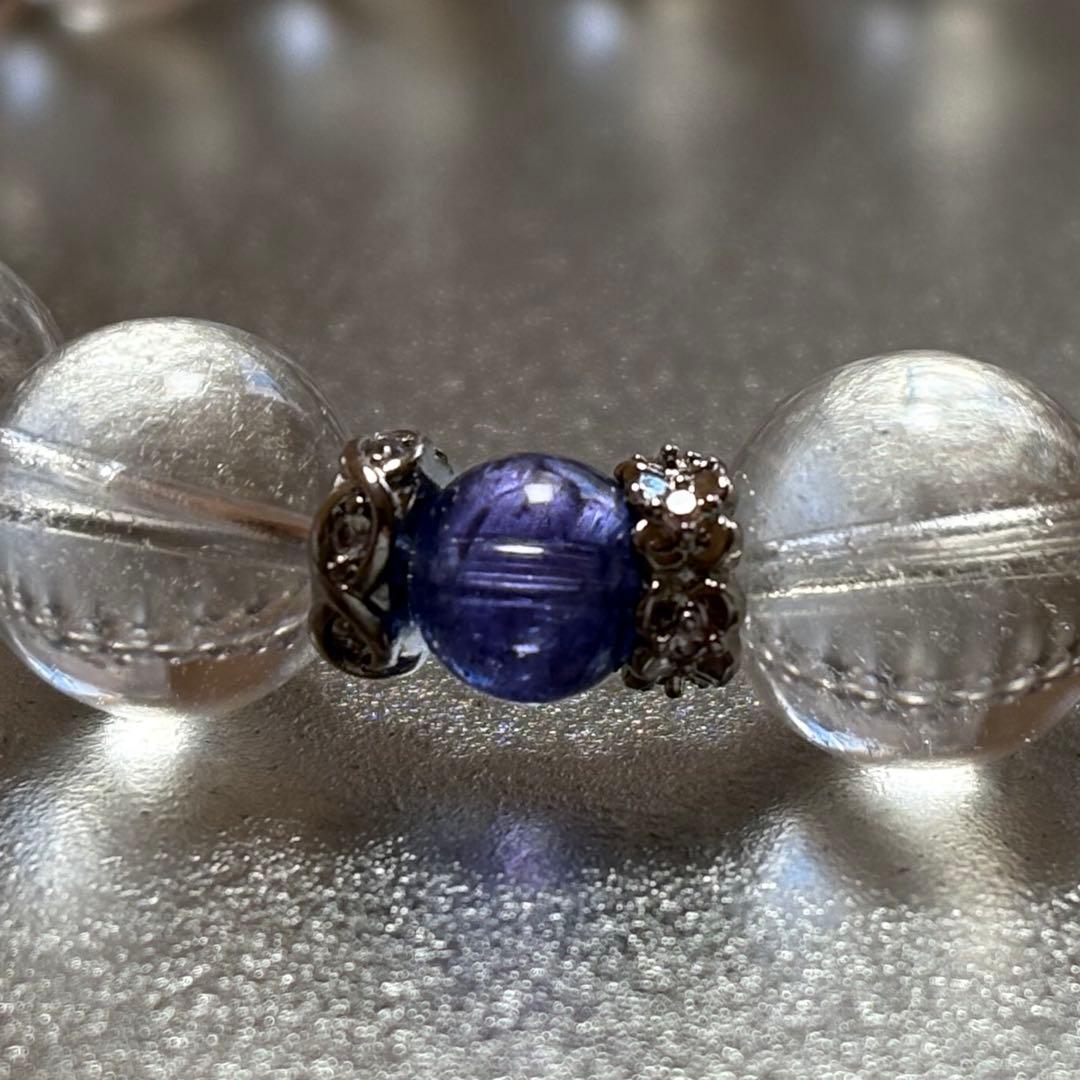 極上　レムリアンシード×タンザナイト　ブレスレット