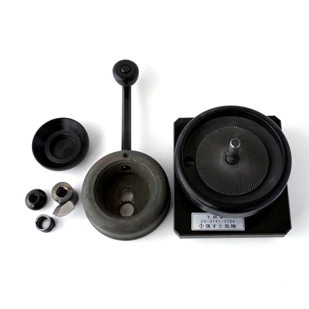 昭和レトロ 当時物 ⭐️ 茶臼 禅 焼入り鋼 小型 手動 石臼方式 黒