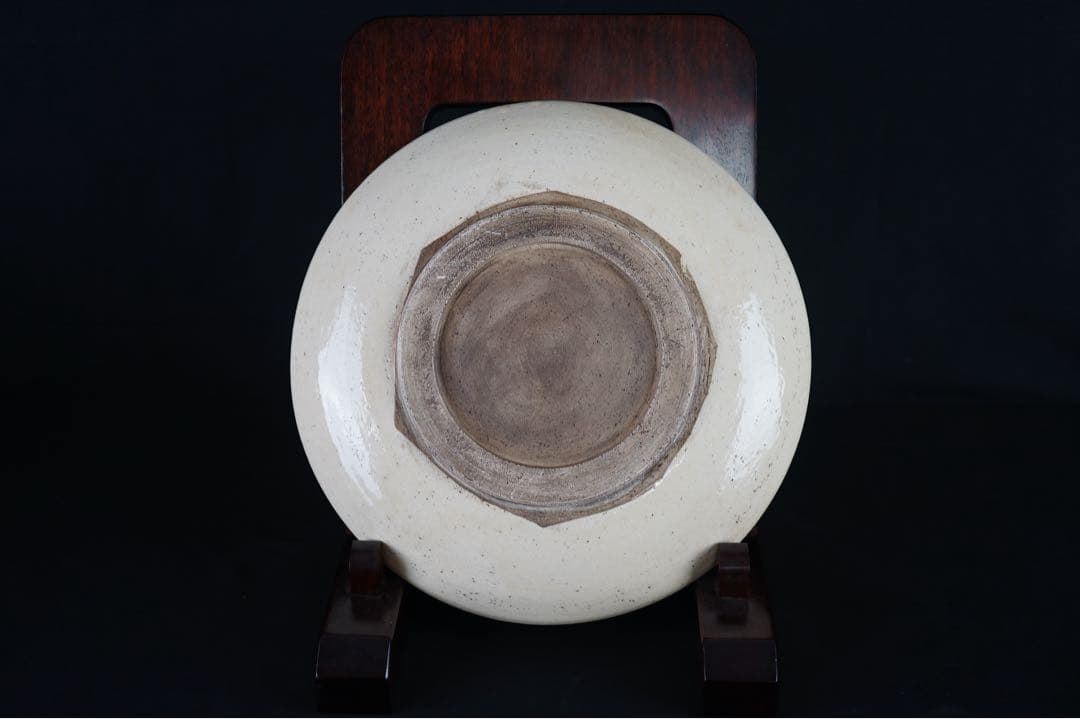 馬の目皿 古瀬戸 石皿 33.3cm 馬の目 大皿 飾り皿 古美術 骨董 民藝