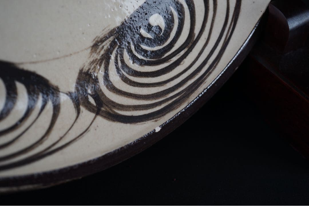 馬の目皿 古瀬戸 石皿 33.3cm 馬の目 大皿 飾り皿 古美術 骨董 民藝