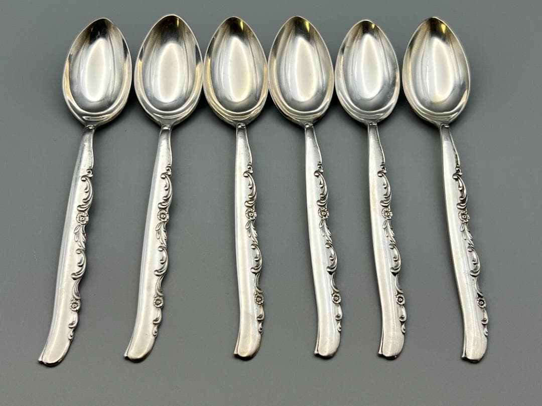 SILVER950　刻印　スプーン　6点セット　重量約77g　銀食器 銀細工