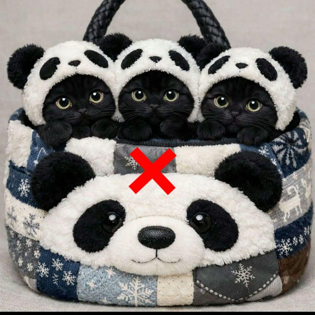 可愛いねこちゃんパネル生地　ハンドメイド