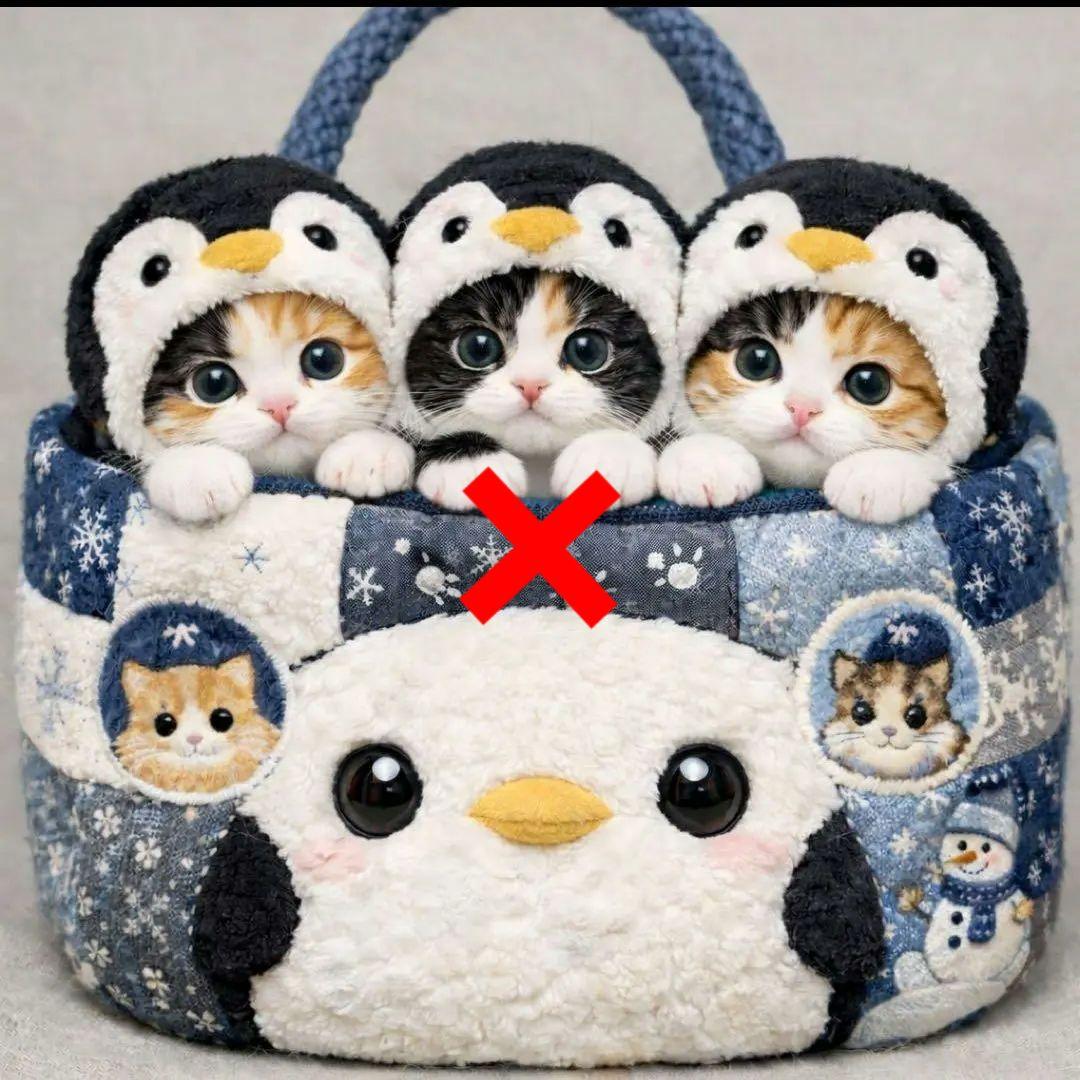 可愛いねこちゃんパネル生地　ハンドメイド