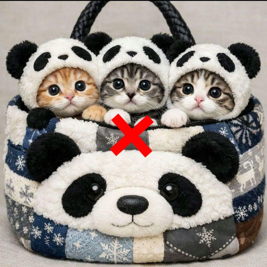 可愛いねこちゃんパネル生地　ハンドメイド