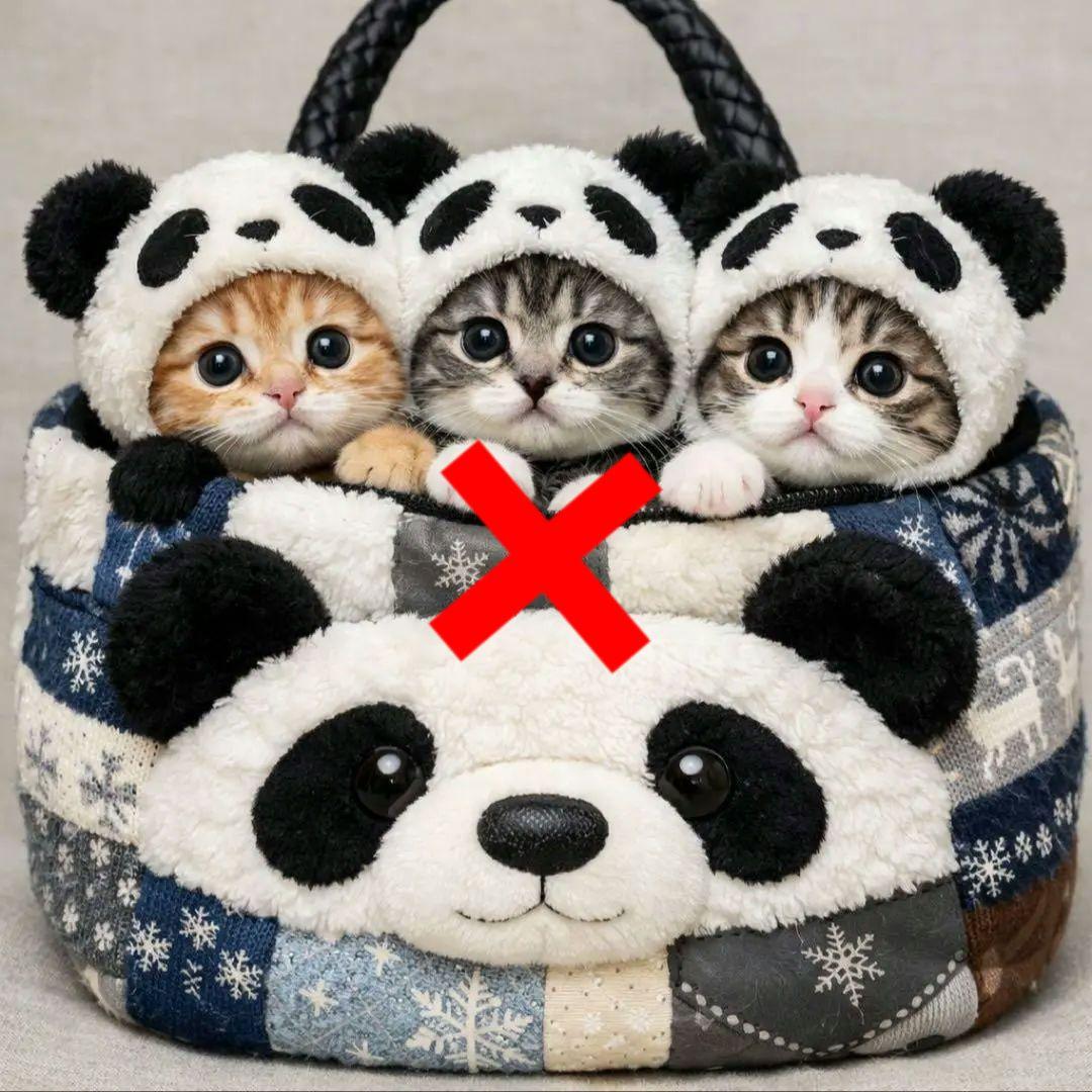 可愛いねこちゃんパネル生地　ハンドメイド