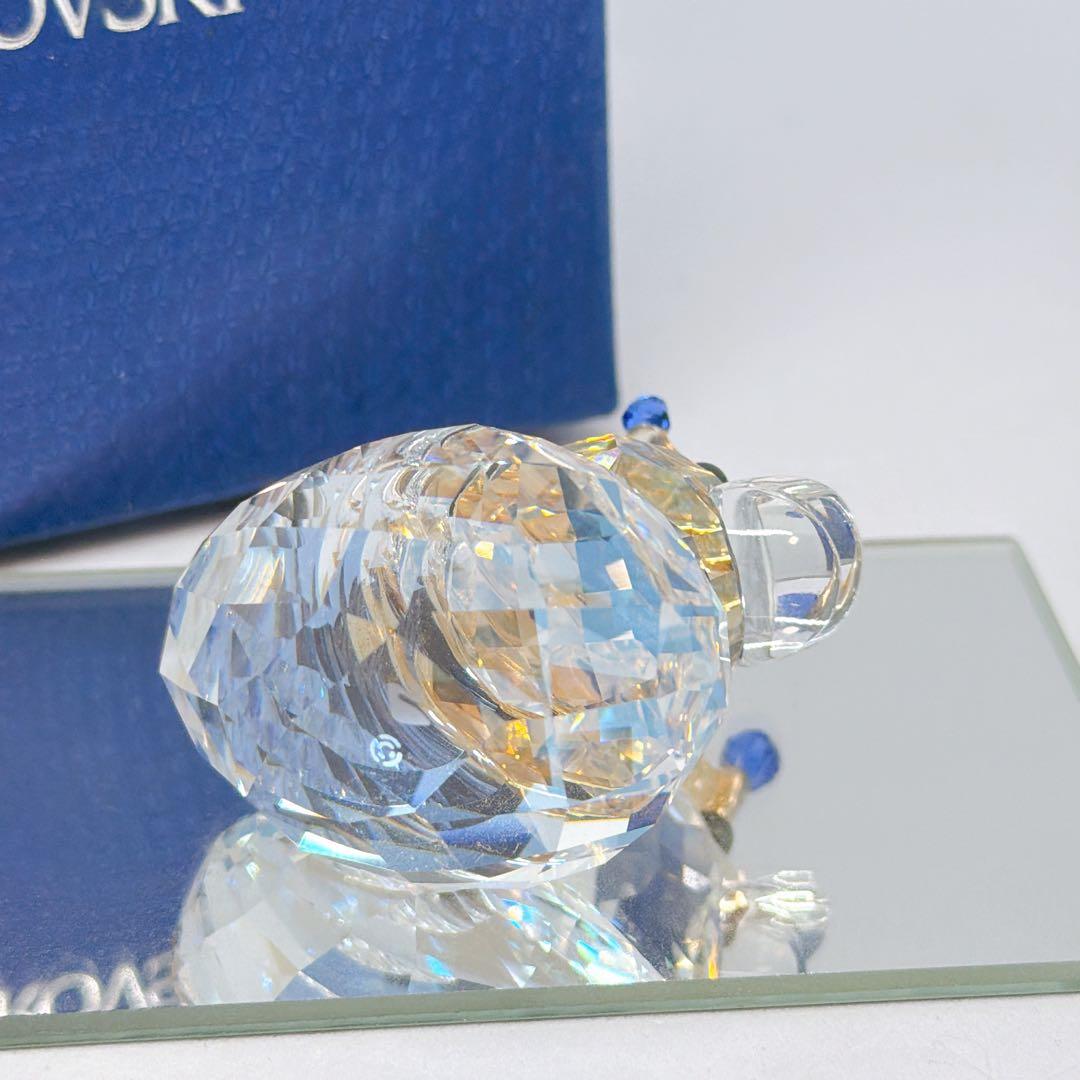 スワロフスキー ハッピーダック アヒル スワン 王冠 プリンス 置物