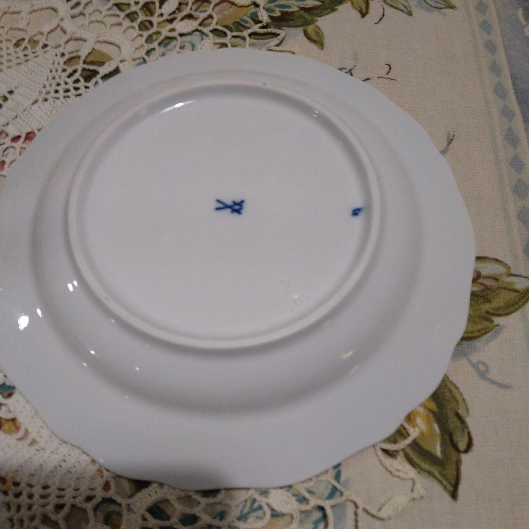 ♥あっこマイセンブルーオニオンケーキプレー４枚刻印８００１０１ー５０１