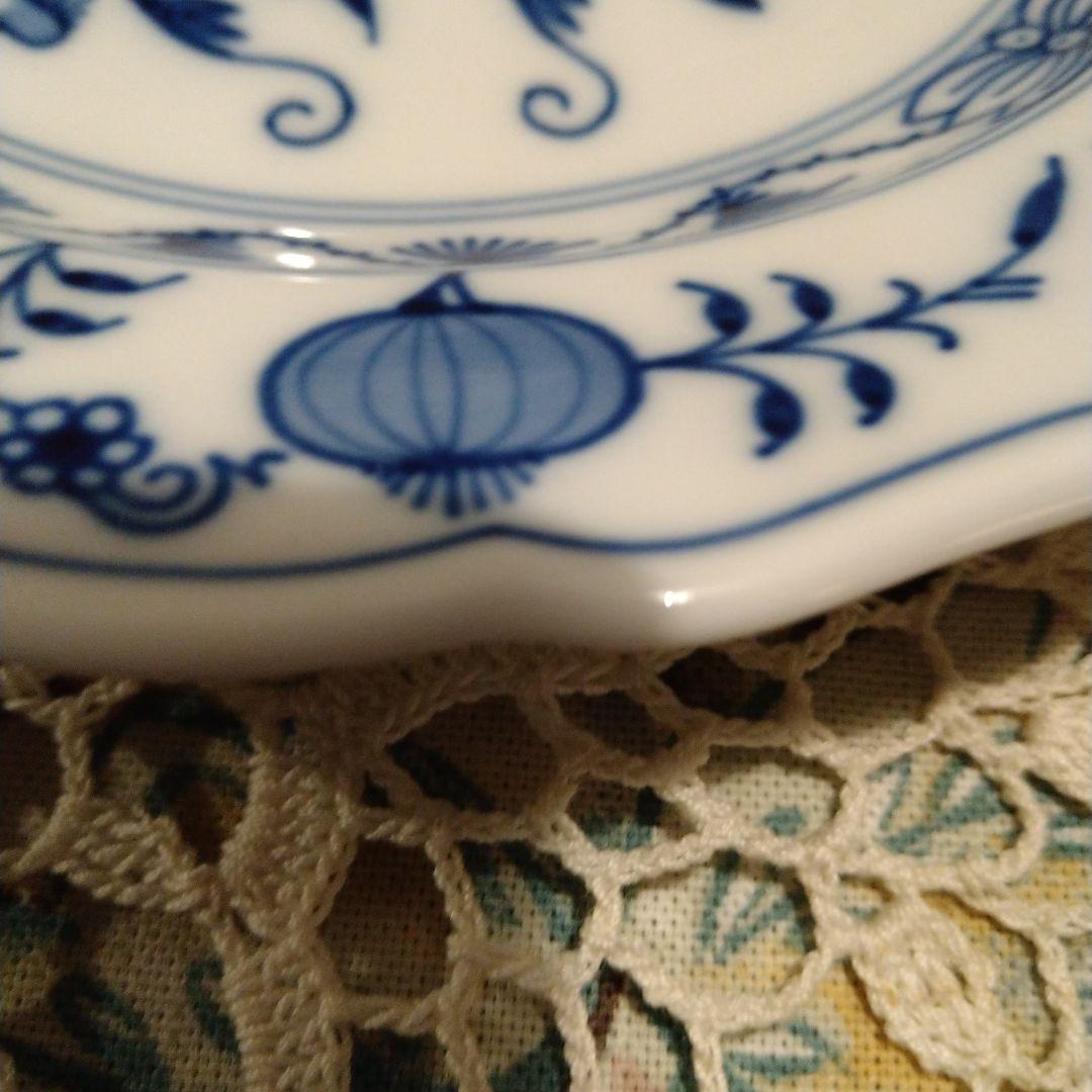 ♥あっこマイセンブルーオニオンケーキプレー４枚刻印８００１０１ー５０１