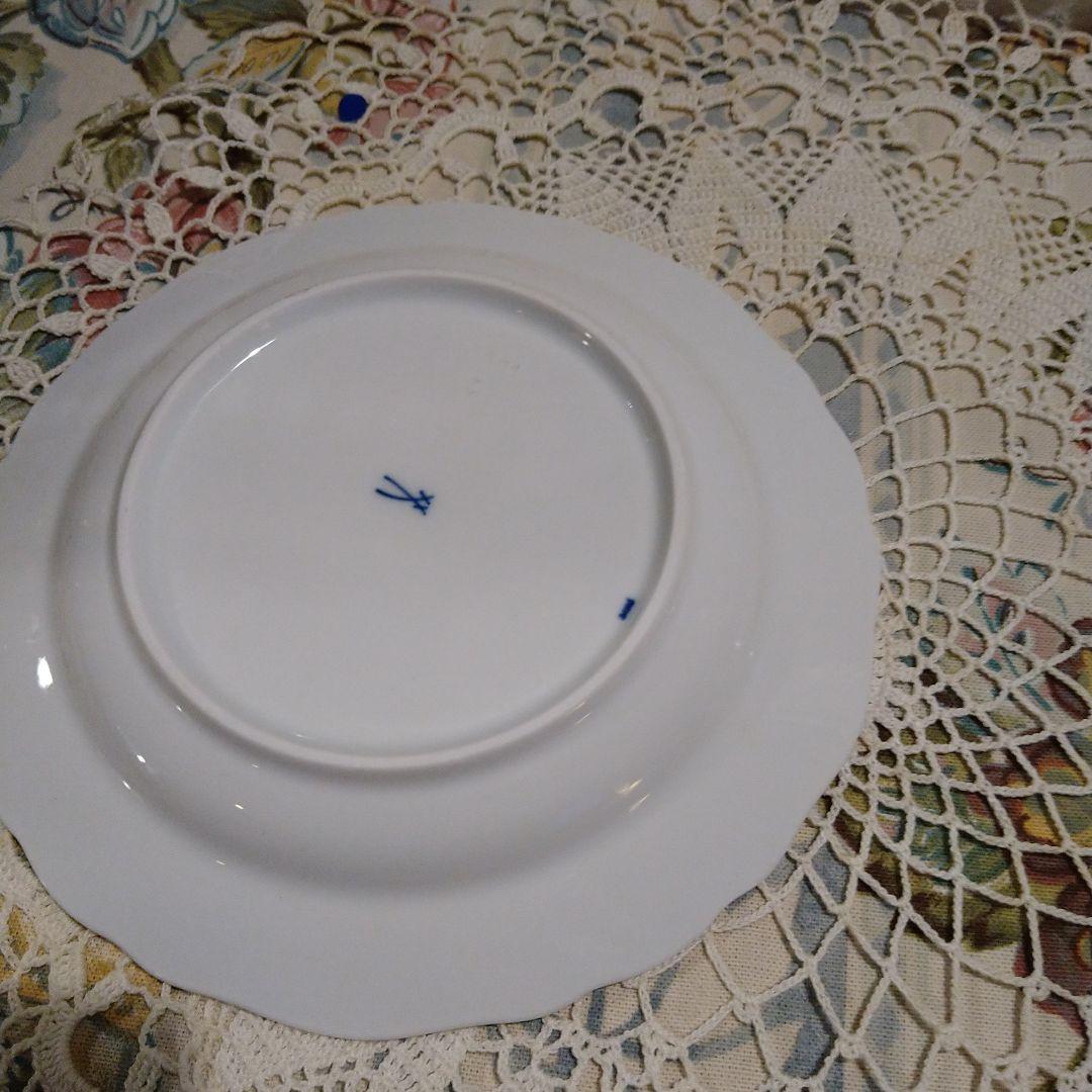 ♥あっこマイセンブルーオニオンケーキプレー４枚刻印８００１０１ー５０１