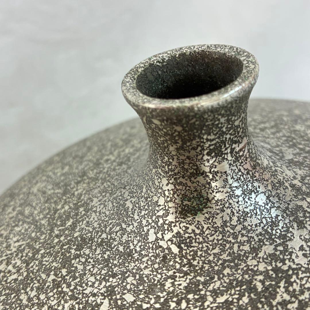 松和堂造 松崎福三郎原型 青銅花瓶 飾り壺 置物 骨董品