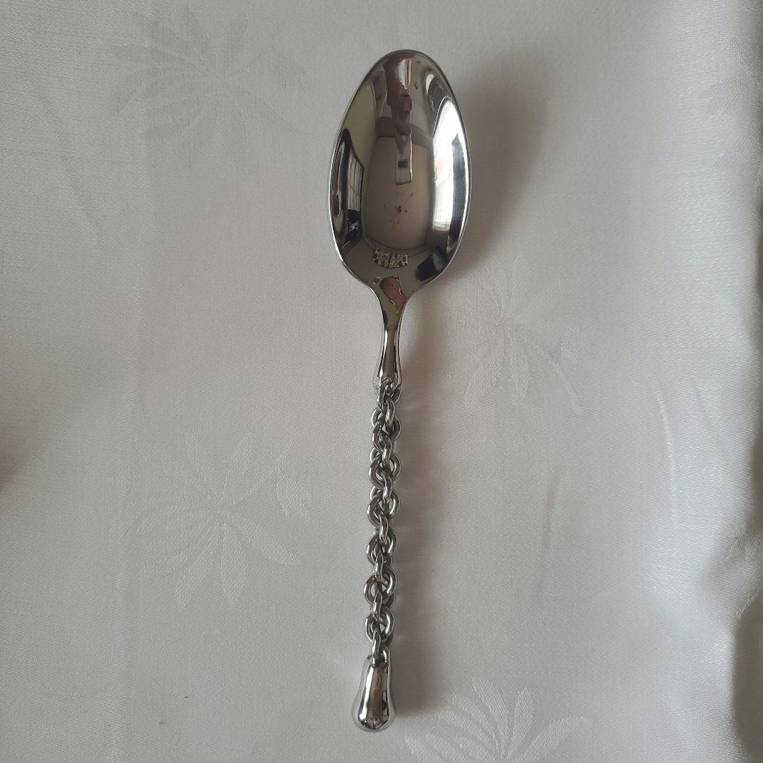 [美品]ステンレススチール シルバー カトラリーセット5種類×6本