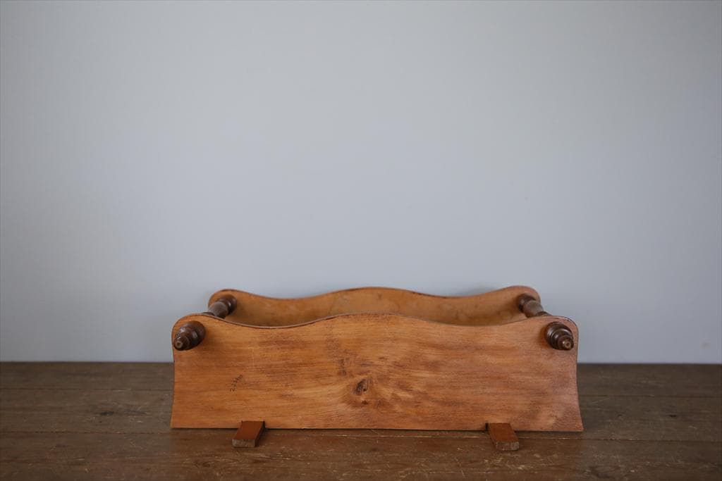 フランスアンティーク木製ウォールシェルフ/壁掛けラック/飾り棚(90-160)