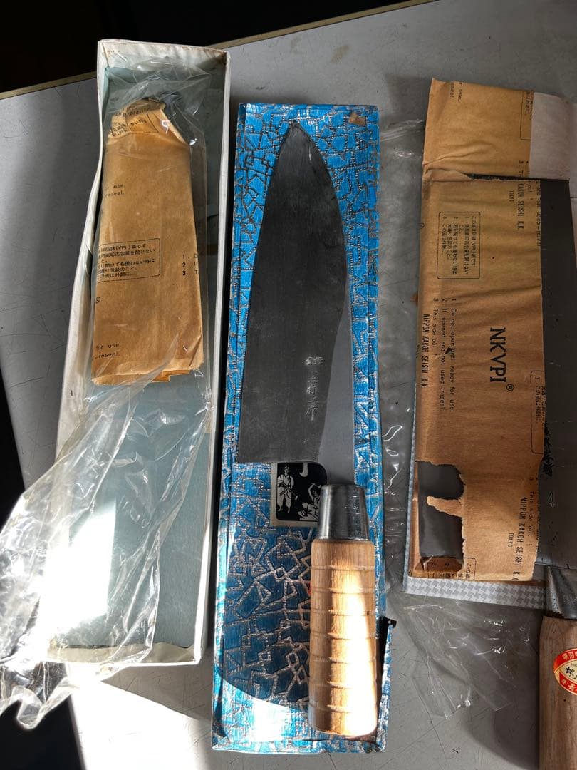 堺孝行 中華包丁 No.4 225mmと中華出刃　195mm 未使用の保管品