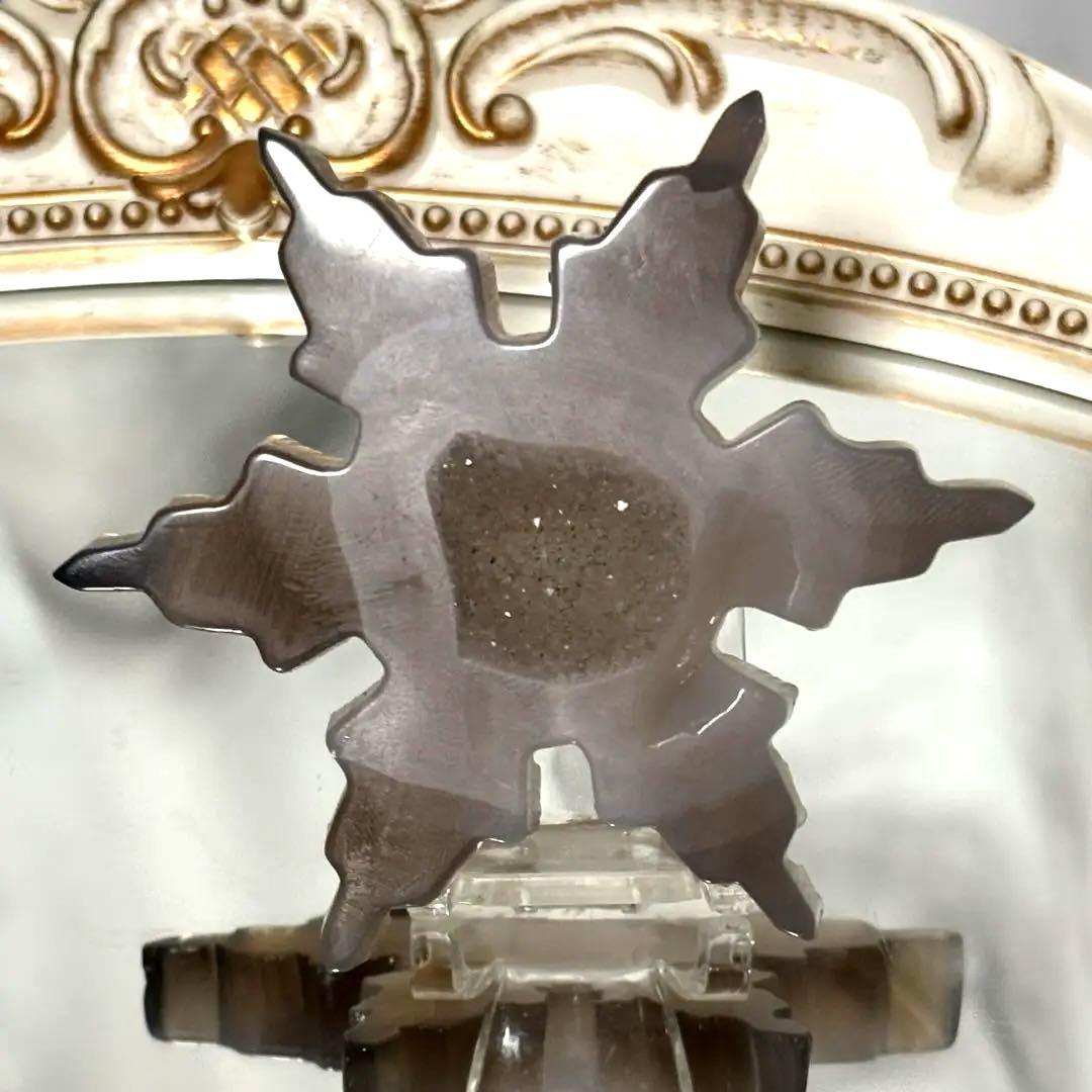 user_add6969b専用♥️天然石 瑪瑙 ジオードとピンクオパール雪の結晶