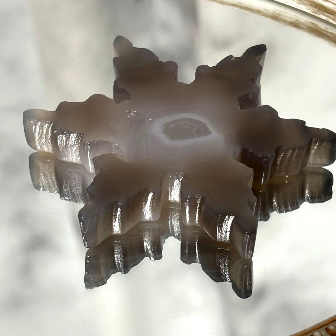 user_add6969b専用♥️天然石 瑪瑙 ジオードとピンクオパール雪の結晶